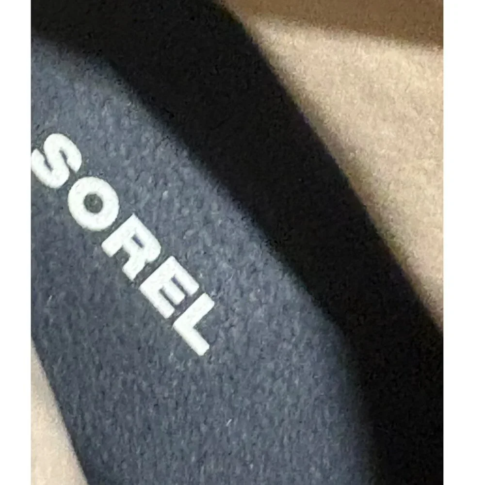 SOREL Joan Of Artic Sandy Tan Suede Stud‎ Wedge Boots